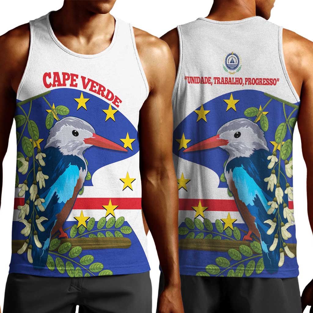 Cape Verde Men Tank Top Grey-Headed Kingfisher Mix Honey Locust