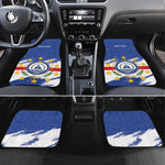 Personalized Cape Verde Car Mats Coat Of Arms - African Pattern