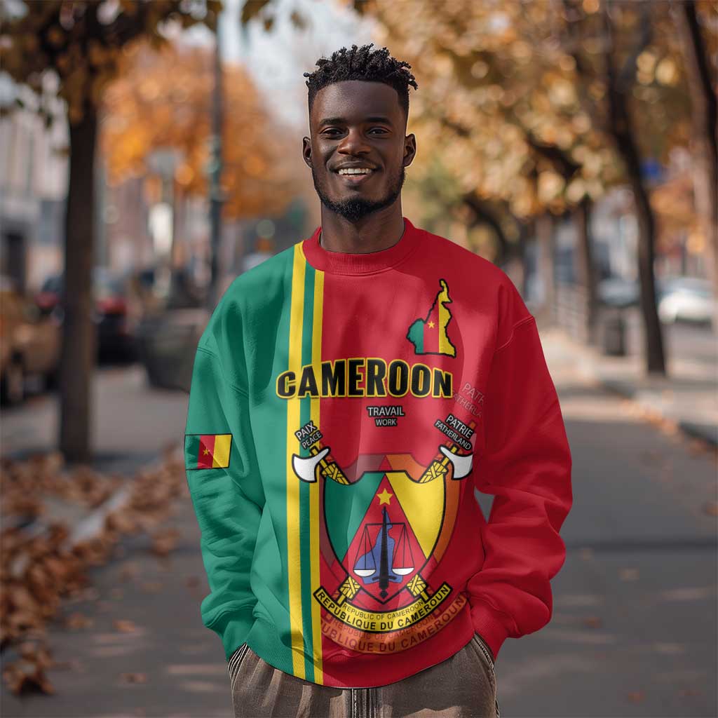 Cameroon Happy Unity Day Cameroun Coat Of Arms Sweatshirt
