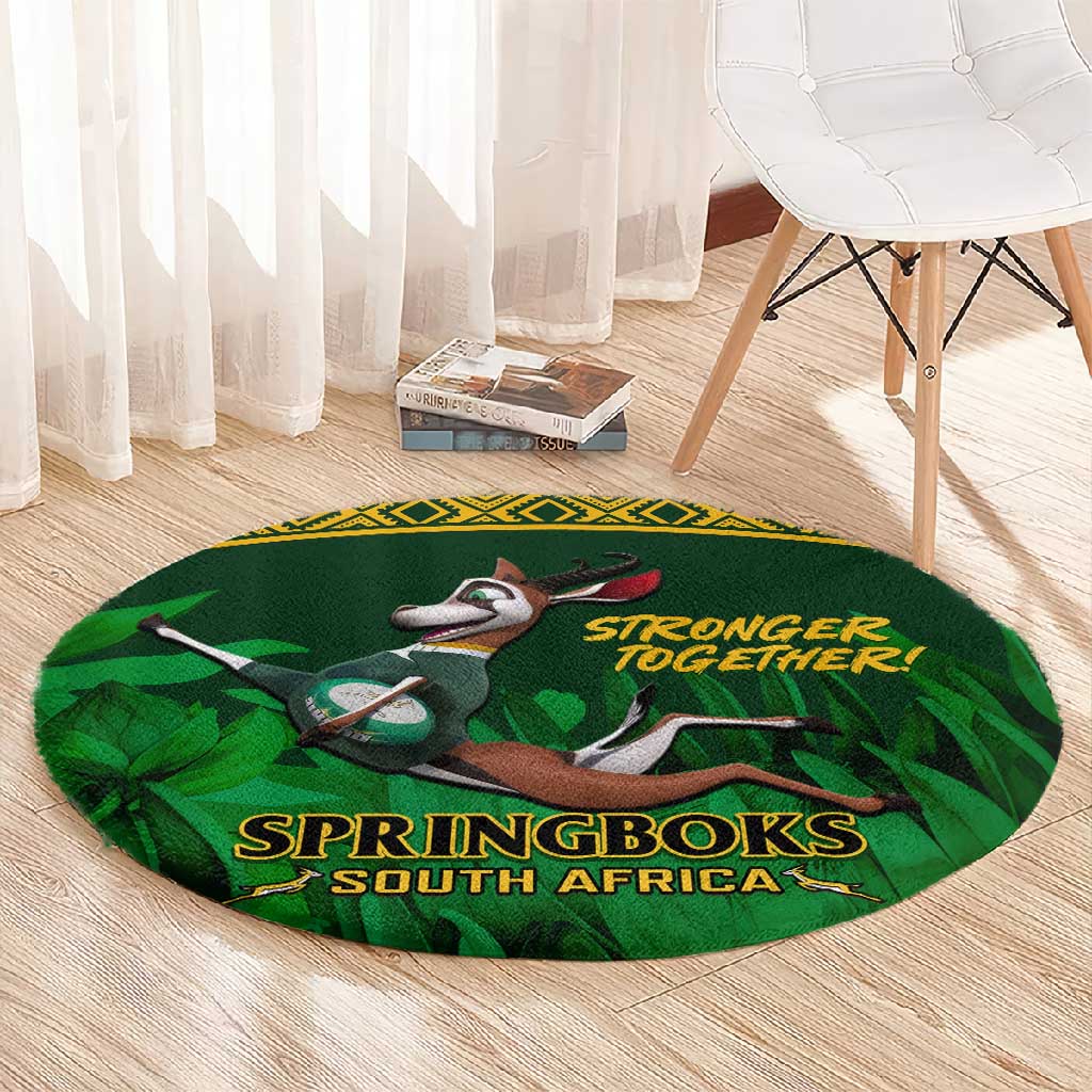 South Africa Rugby Round Carpet Go Bokke World Cup Champions History