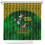 South Africa Rugby Shower Curtain Go Bokke World Cup Champions History