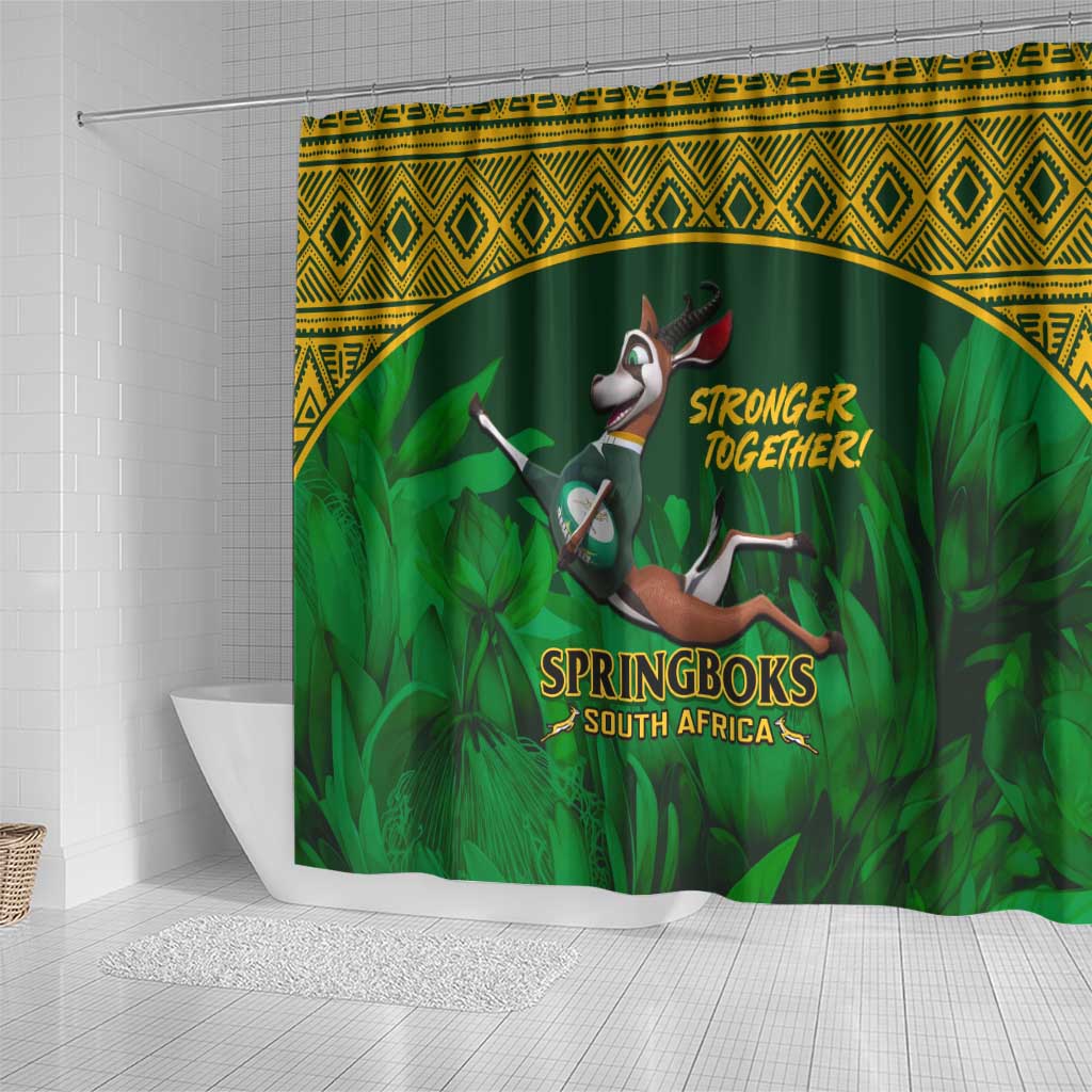 South Africa Rugby Shower Curtain Go Bokke World Cup Champions History