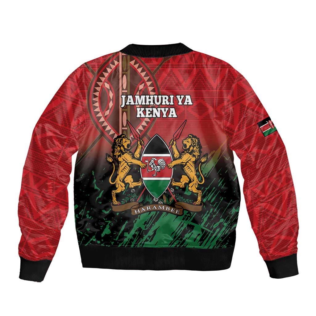 Kenya Independence Day Bomber Jacket Jamhuri ya Kenya 1963 - African Pattern