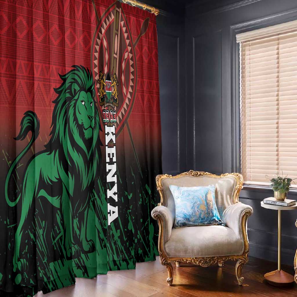 Kenya Independence Day Window Curtain Jamhuri ya Kenya 1963 - African Pattern