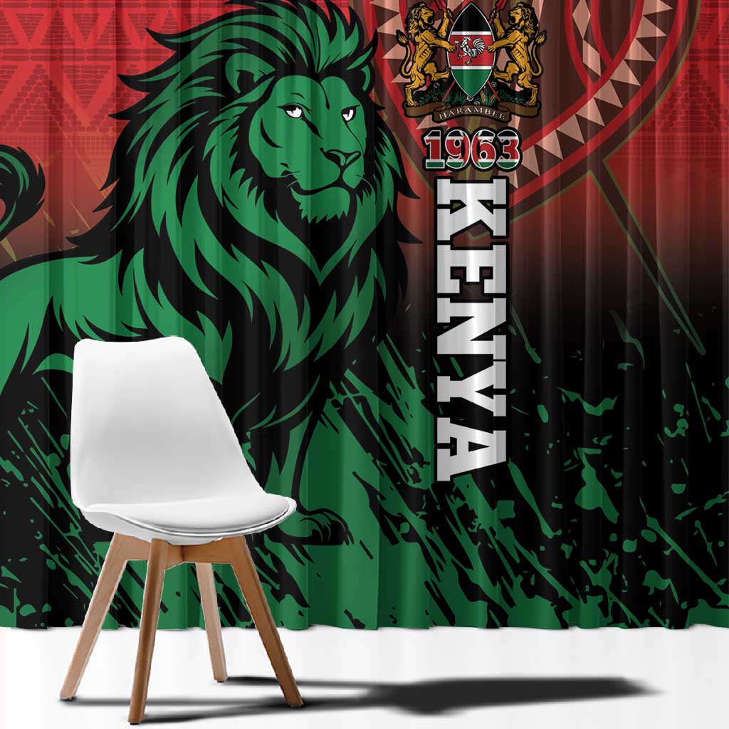 Kenya Independence Day Window Curtain Jamhuri ya Kenya 1963 - African Pattern
