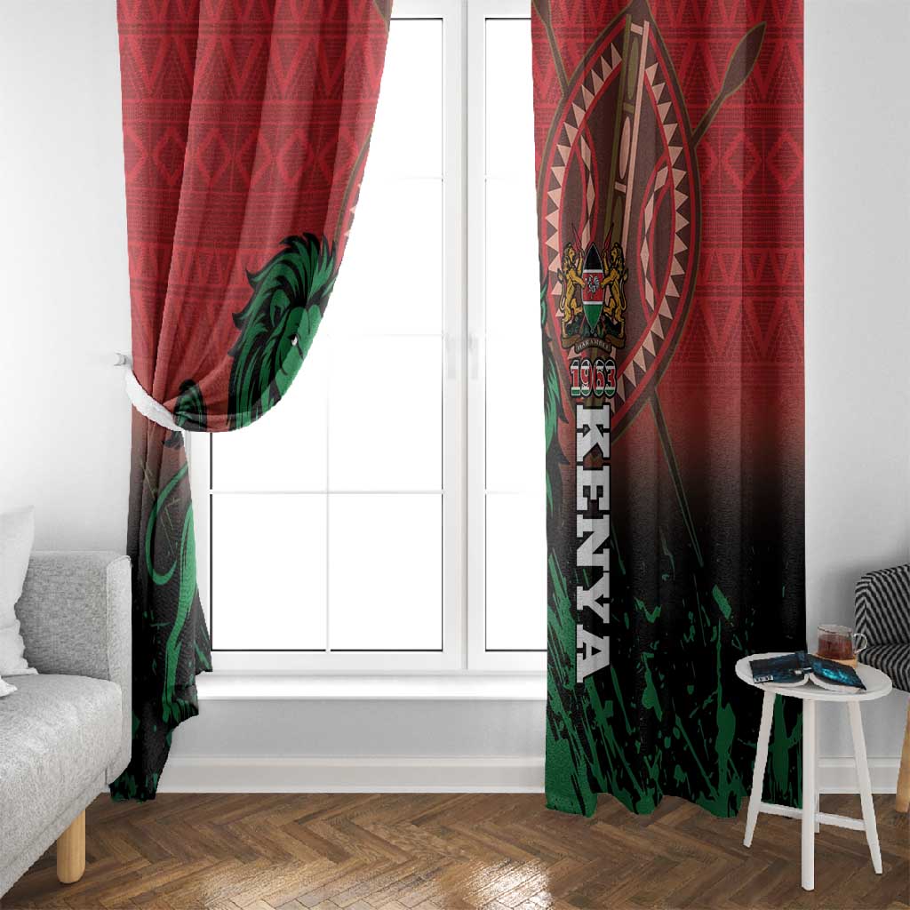 Kenya Independence Day Window Curtain Jamhuri ya Kenya 1963 - African Pattern