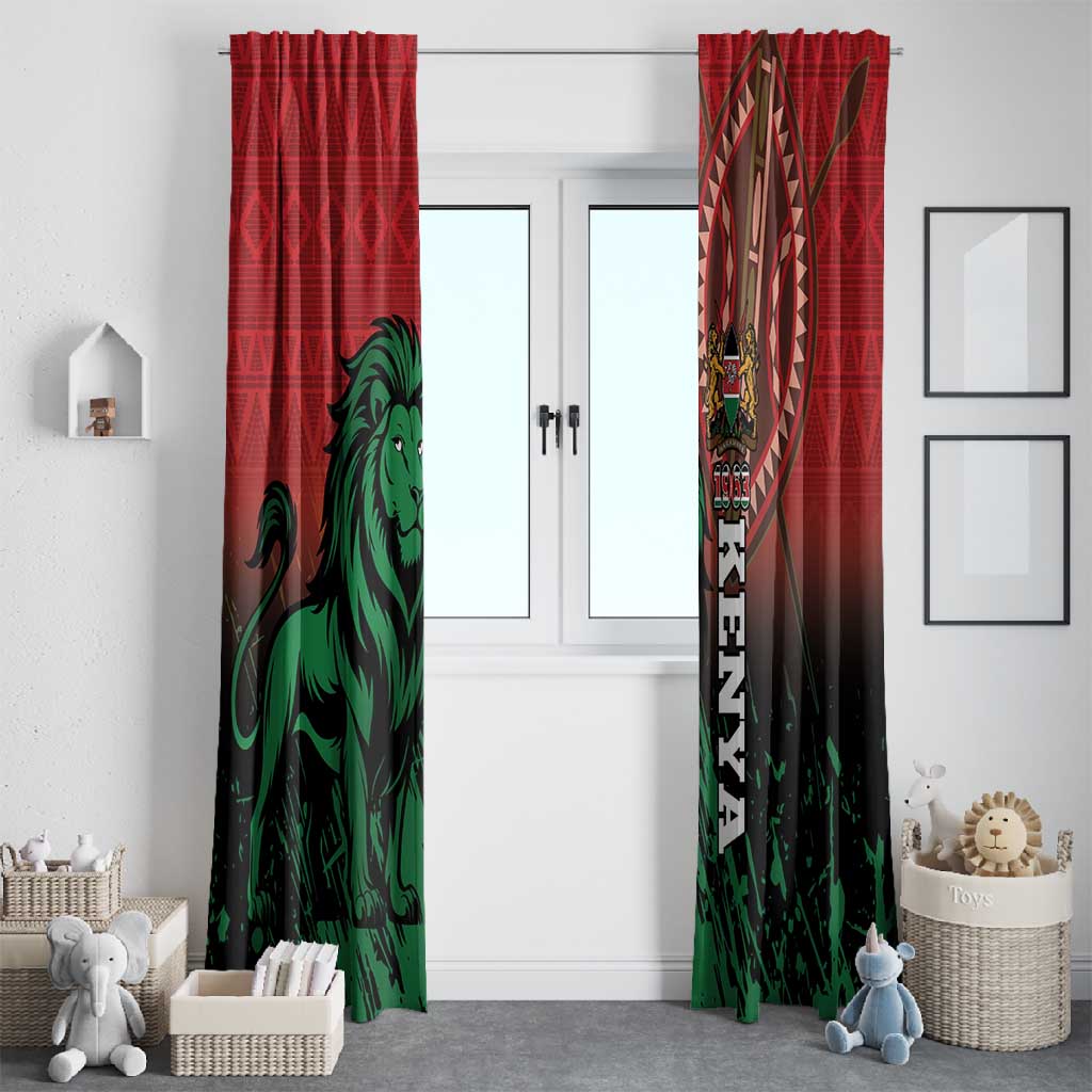 Kenya Independence Day Window Curtain Jamhuri ya Kenya 1963 - African Pattern