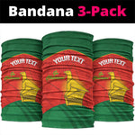 Afro Cricket Zimbabwe Custom Neck Gaiter Go Chevrons 2003 Color LT14