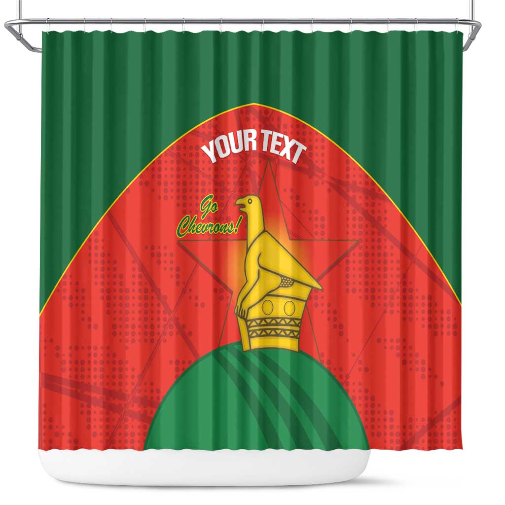 Afro Cricket Zimbabwe Custom Shower Curtain Go Chevrons 2003 Color - African Pride