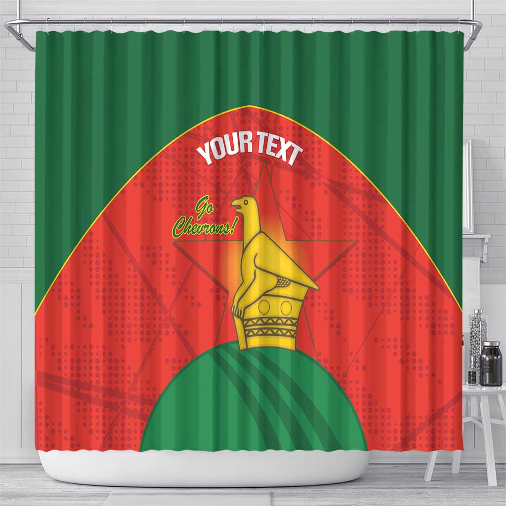 Afro Cricket Zimbabwe Custom Shower Curtain Go Chevrons 2003 Color - African Pride