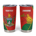 Afro Cricket Zimbabwe Custom Tumbler Cup Go Chevrons 2003 Color - African Pride