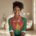 Afro Cricket Zimbabwe Custom Women Casual Shirt Go Chevrons 2003 Color - African Pride