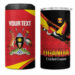 Afro Cricket Uganda Custom 4 in 1 Can Cooler Tumbler Go Cranes African Pattern - African Pride
