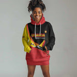 Afro Cricket Uganda Custom Hoodie Dress Go Cranes African Pattern - African Pride