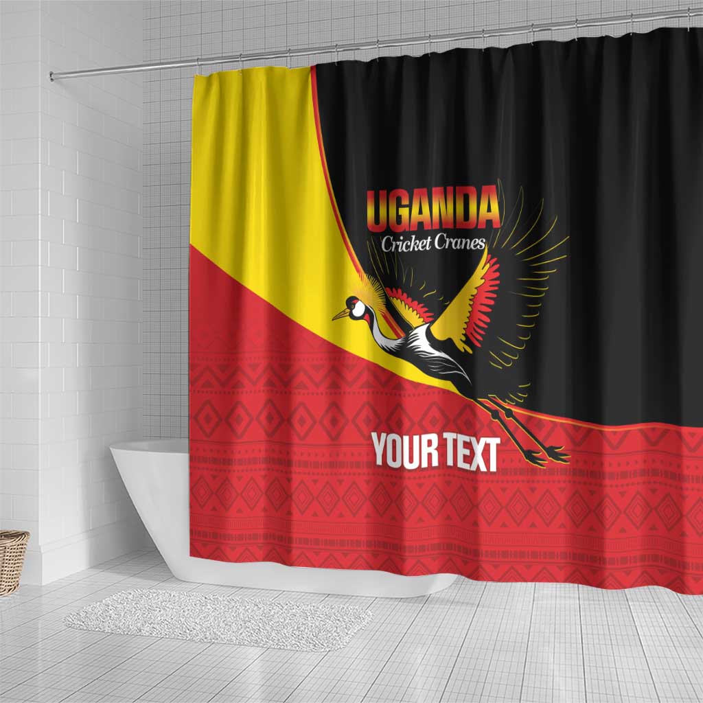 Afro Cricket Uganda Custom Shower Curtain Go Cranes African Pattern - African Pride