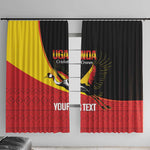 Afro Cricket Uganda Custom Window Curtain Go Cranes African Pattern - African Pride