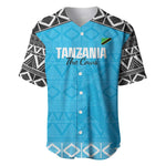 Afro Cricket Tanzania Custom Baseball Jersey Go Cows Sporty African Pattern - African Pride