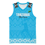 Afro Cricket Tanzania Custom Basketball Jersey Go Cows Sporty African Pattern - African Pride