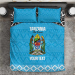 Afro Cricket Tanzania Custom Bedding Set Go Cows Sporty African Pattern - African Pride