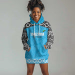 Afro Cricket Tanzania Custom Hoodie Dress Go Cows Sporty African Pattern - African Pride