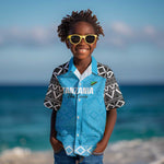 Afro Cricket Tanzania Custom Kid Hawaiian Shirt Go Cows Sporty African Pattern - African Pride