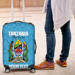 Afro Cricket Tanzania Custom Luggage Cover Go Cows Sporty African Pattern - African Pride