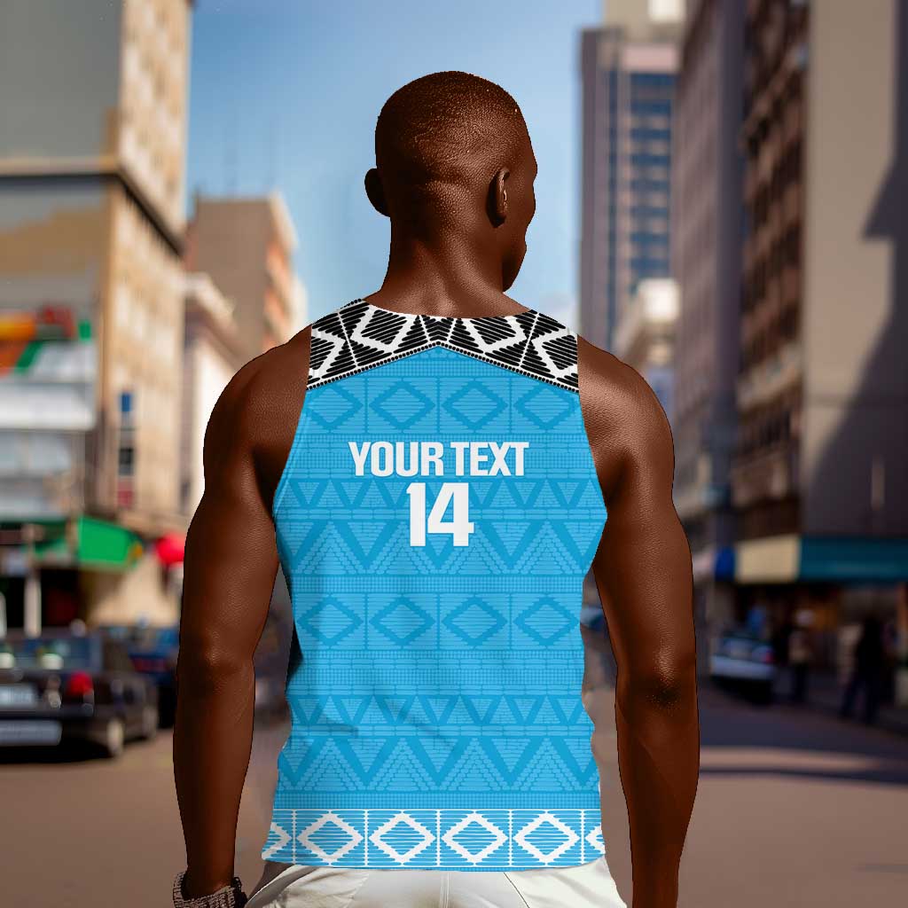 Afro Cricket Tanzania Custom Men Tank Top Go Cows Sporty African Pattern - African Pride