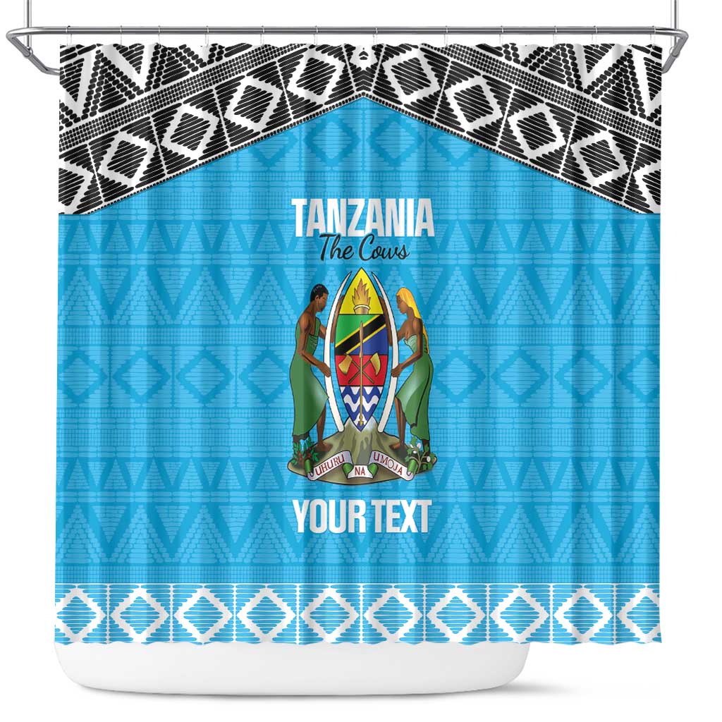 Afro Cricket Tanzania Custom Shower Curtain Go Cows Sporty African Pattern - African Pride