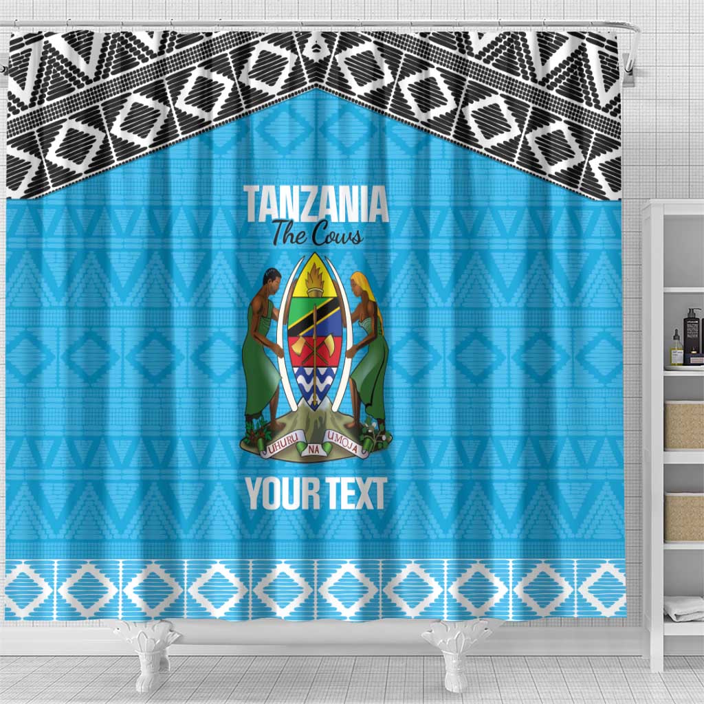 Afro Cricket Tanzania Custom Shower Curtain Go Cows Sporty African Pattern - African Pride