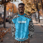 Afro Cricket Tanzania Custom Sweatshirt Go Cows Sporty African Pattern - African Pride