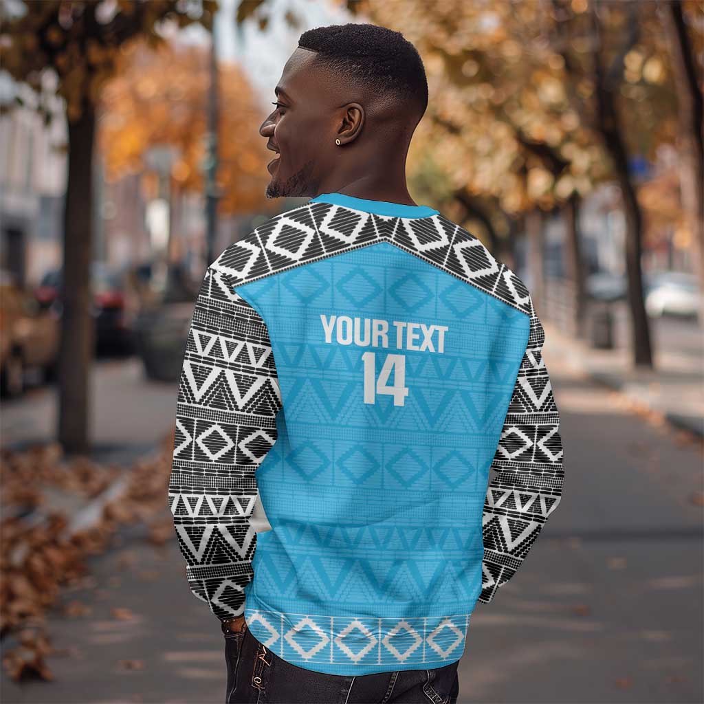 Afro Cricket Tanzania Custom Sweatshirt Go Cows Sporty African Pattern - African Pride