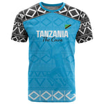 Afro Cricket Tanzania Custom T shirt Go Cows Sporty African Pattern - African Pride