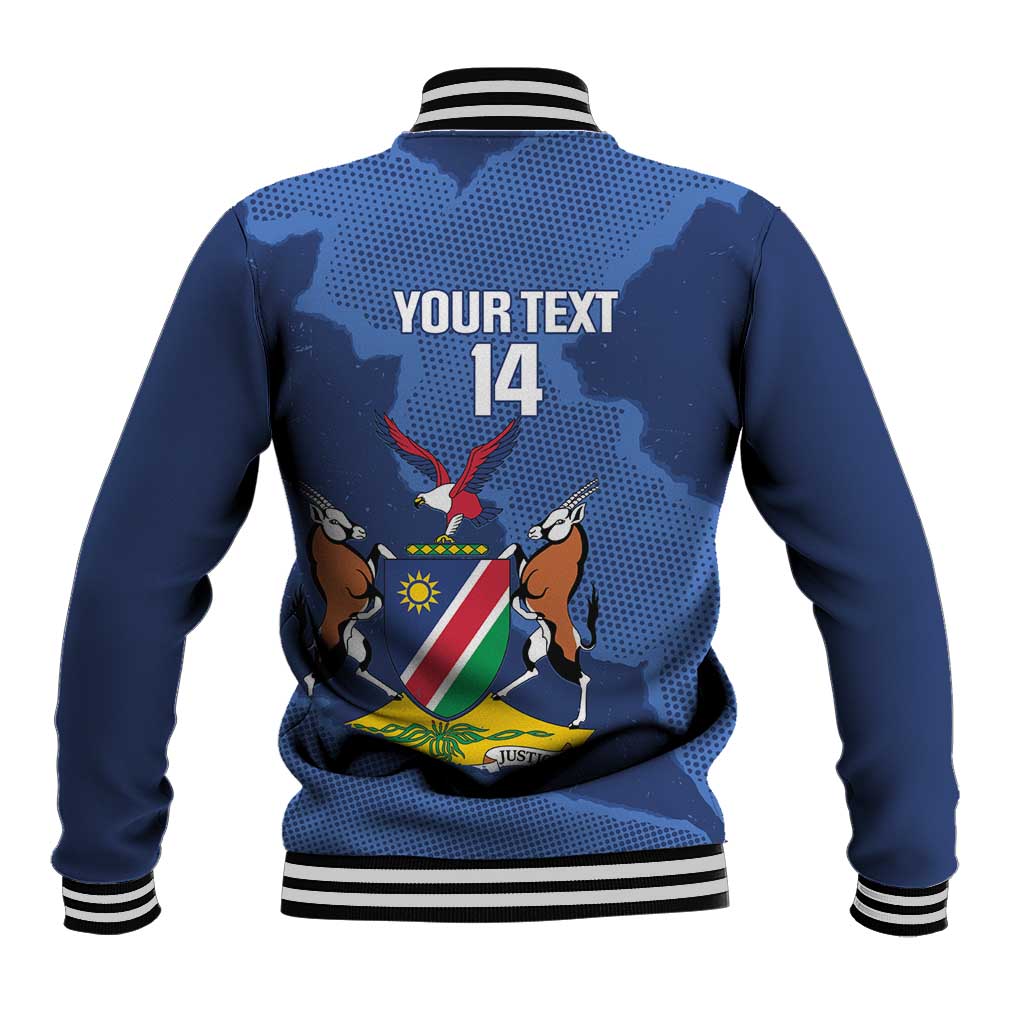 Afro Cricket Namibia Custom Baseball Jacket Go Eagles Est 1992 - African Pride
