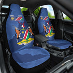Afro Cricket Namibia Custom Car Seat Cover Go Eagles Est 1992 - African Pride