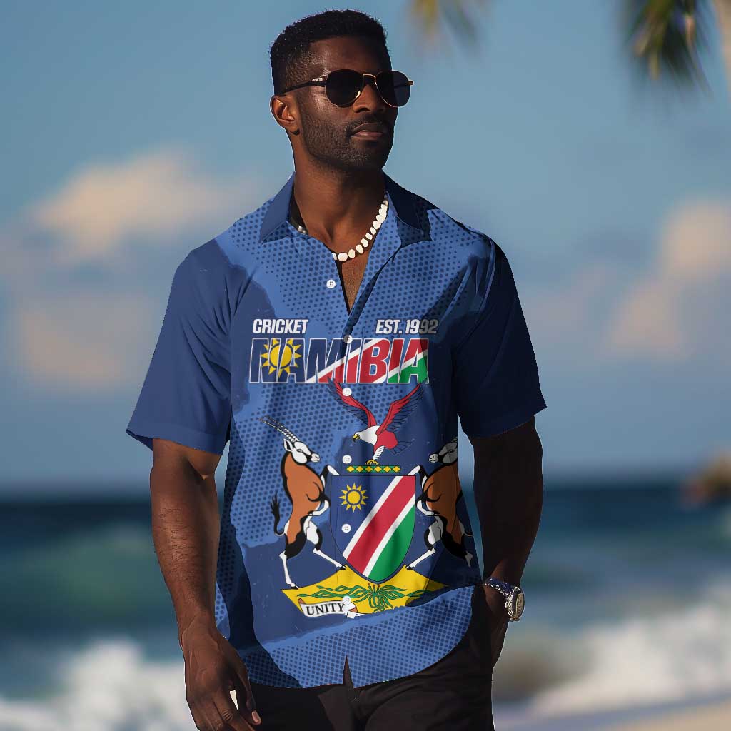 Afro Cricket Namibia Custom Hawaiian Shirt Go Eagles Est 1992 - African Pride