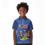 Afro Cricket Namibia Custom Kid Polo Shirt Go Eagles Est 1992 - African Pride