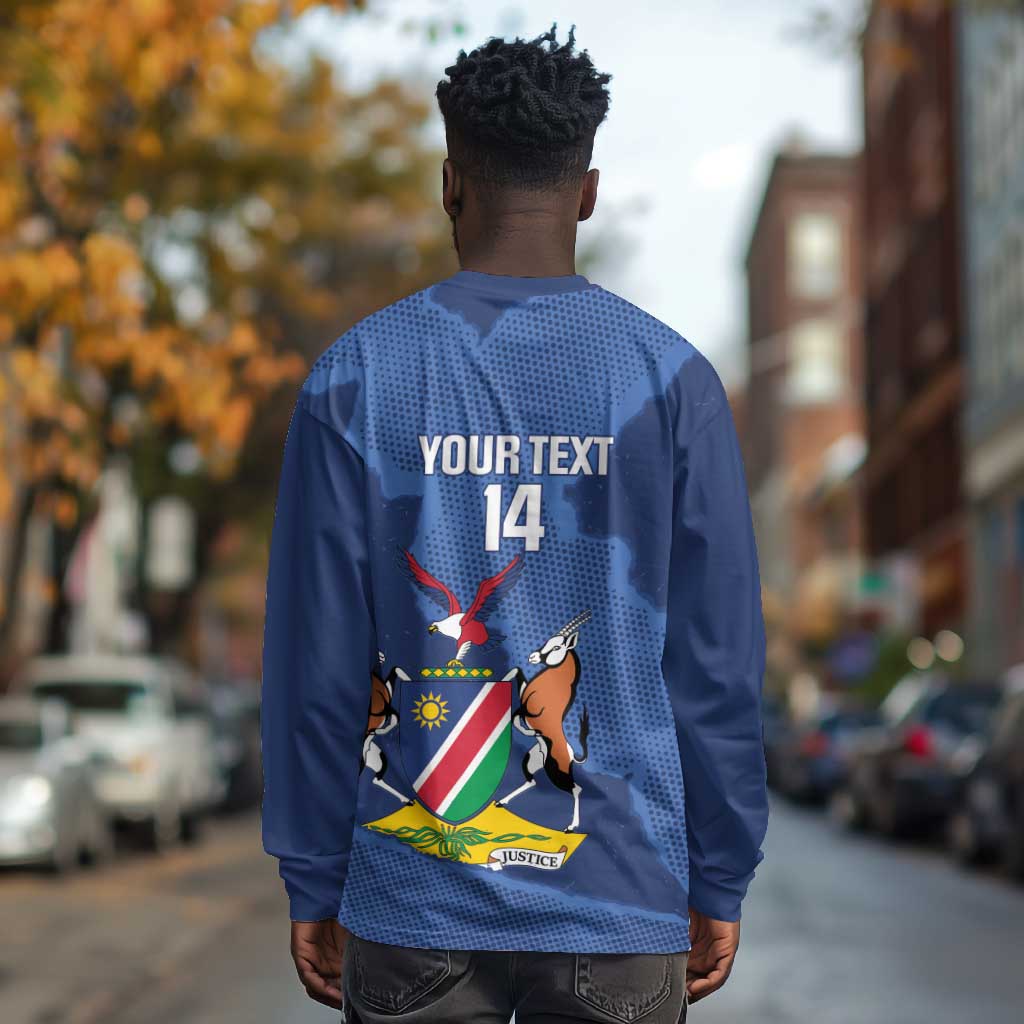 Afro Cricket Namibia Custom Long Sleeve Shirt Go Eagles Est 1992 - African Pride