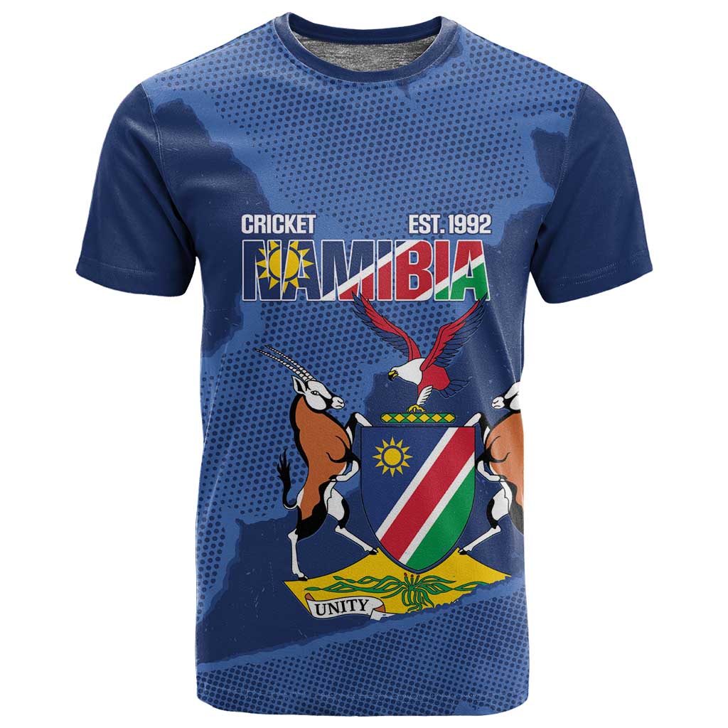 Afro Cricket Namibia Custom T shirt Go Eagles Est 1992 - African Pride