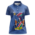Afro Cricket Namibia Custom Women Polo Shirt Go Eagles Est 1992 - African Pride