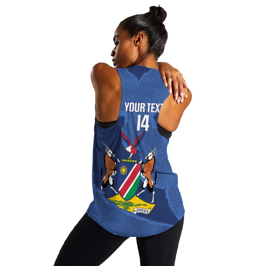 Afro Cricket Namibia Custom Women Racerback Tank Go Eagles Est 1992 - African Pride