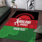 Afro Cricket Malawi Custom Area Rug Go Champions Flag Style - African Pride