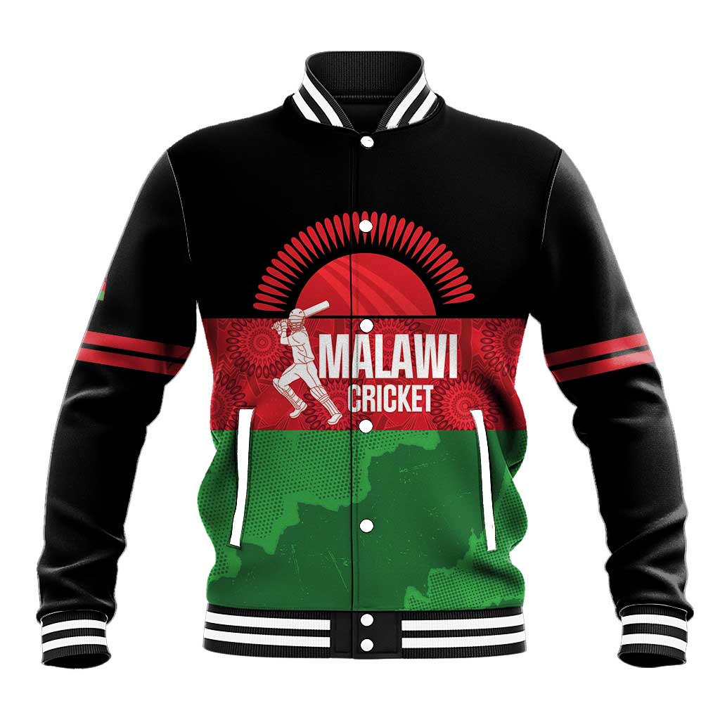 Afro Cricket Malawi Custom Baseball Jacket Go Champions Flag Style - African Pride
