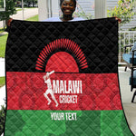 Afro Cricket Malawi Custom Quilt Go Champions Flag Style - African Pride