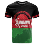 Afro Cricket Malawi Custom T shirt Go Champions Flag Style - African Pride