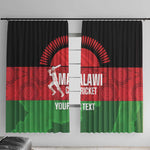 Afro Cricket Malawi Custom Window Curtain Go Champions Flag Style - African Pride