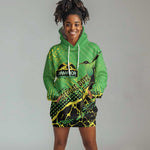 Custom Jamaica Football Hoodie Dress Come On Reggae Boyz Red-billed streamertail - African Pride