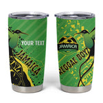 Custom Jamaica Football Tumbler Cup Come On Reggae Boyz Red-billed streamertail - African Pride