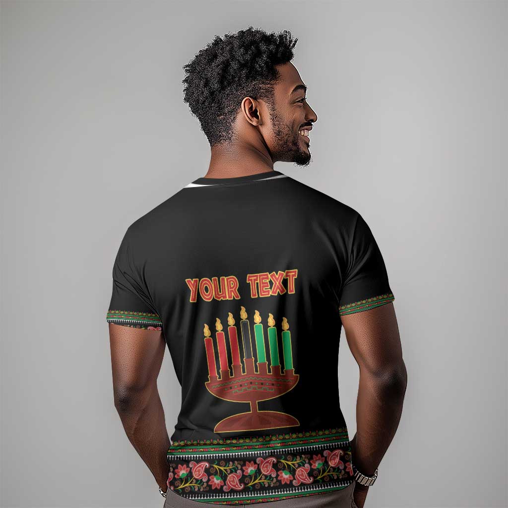 Personalized Afro-American Kwanzaa T shirt Dashiki Mix Paisley Pattern