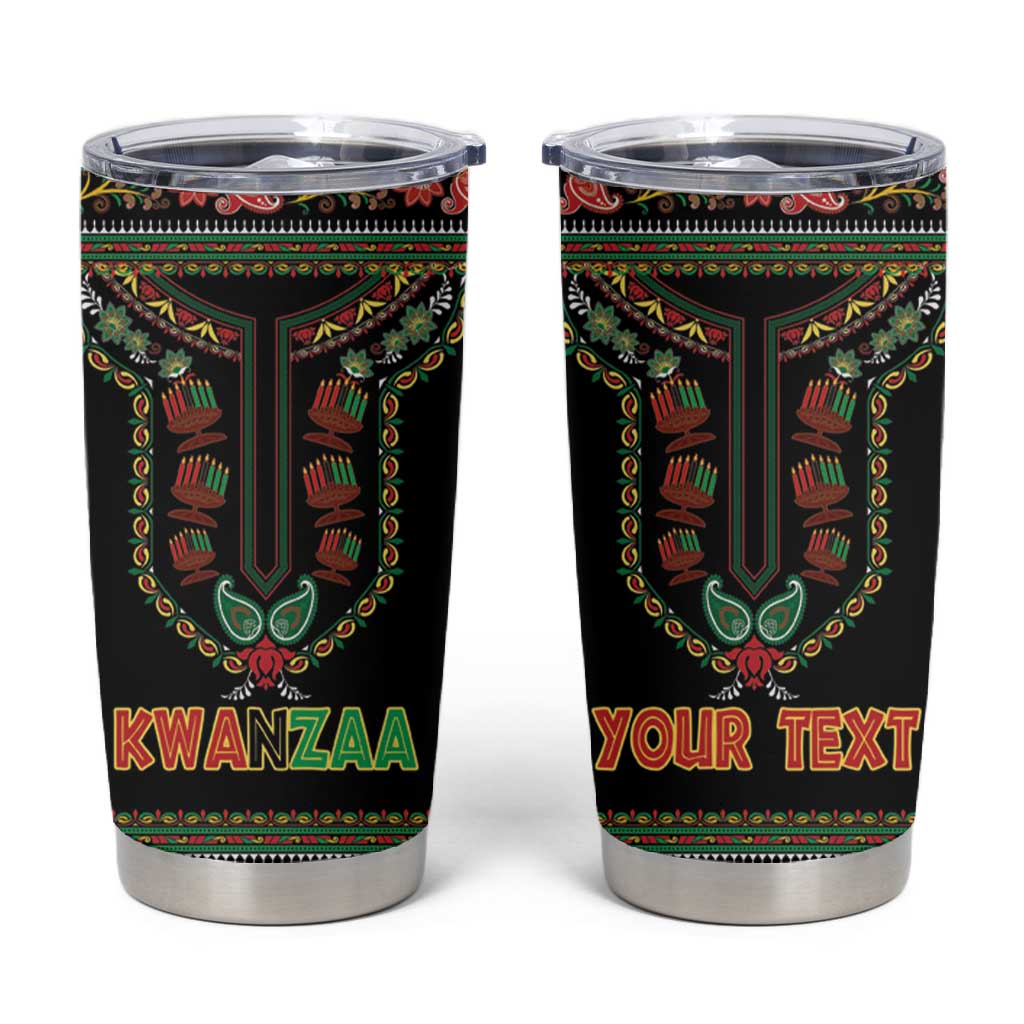 Personalized Afro-American Kwanzaa Tumbler Cup Dashiki Mix Paisley Pattern