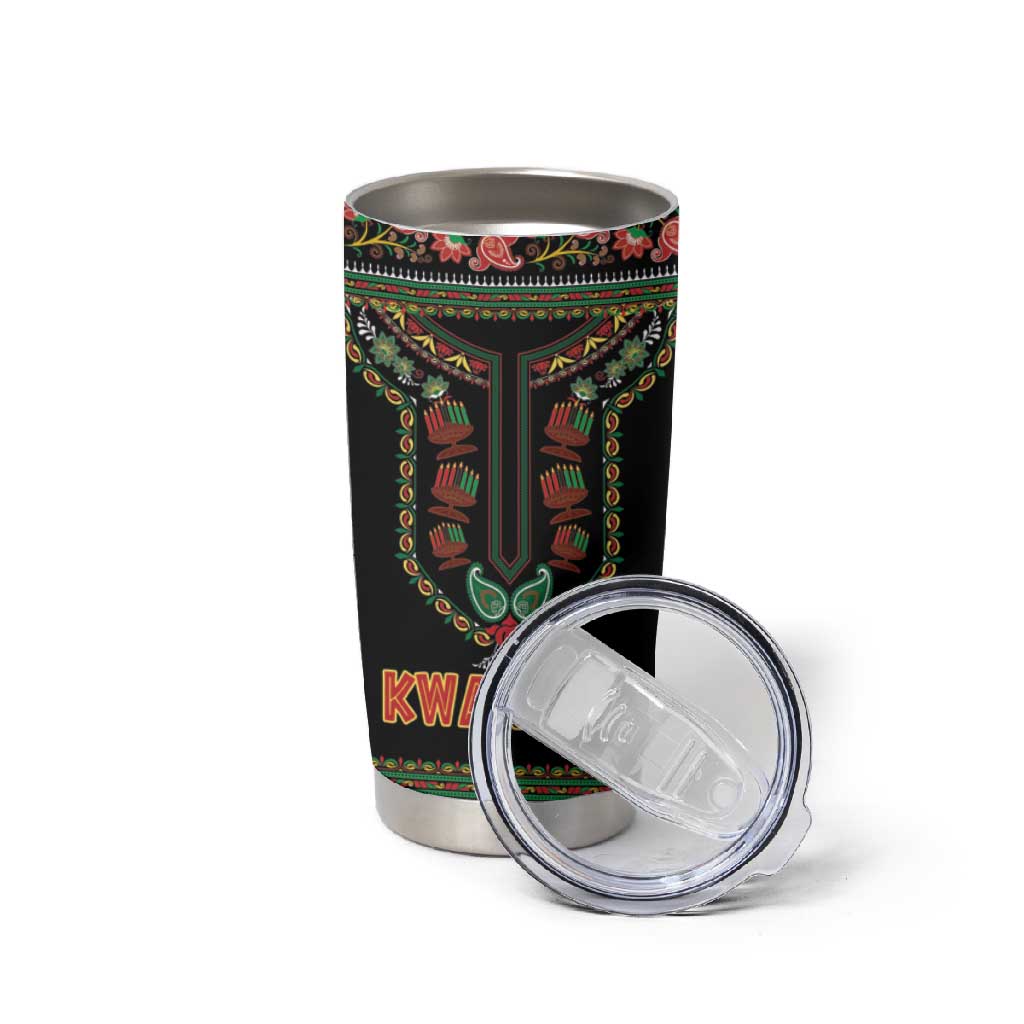 Personalized Afro-American Kwanzaa Tumbler Cup Dashiki Mix Paisley Pattern